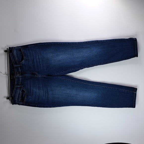 Jude Blue Slim Fit Dark Wash Distressed Blue Jeans Size 15/32 - Picture 3 of 17